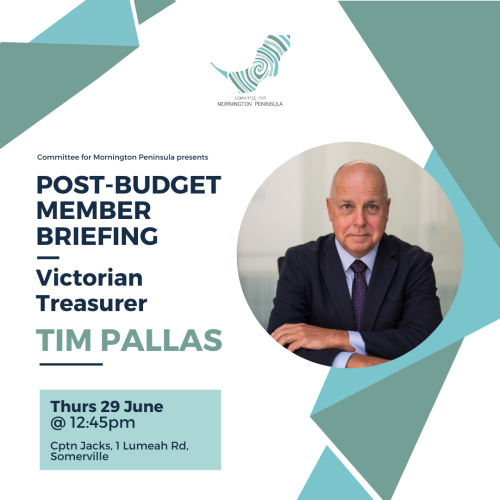 Post Budget Members Briefing with Victorian Treasurer Tim Pallas